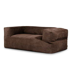 Tmavohnedý menčestrový sedací vak Sofa MooG – SLOWDOWN