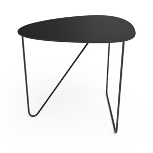 Čierny kovový konferenčný stolík 37x44 cm Curve M Bull – LIND DNA