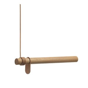 Nástenný vešiak z dubového dreva v prírodnej farbe 50 cm Swing – LIND DNA