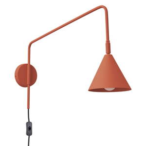 Terakotové nástenné svietidlo do zásuvky Zylo – Nice Lamps