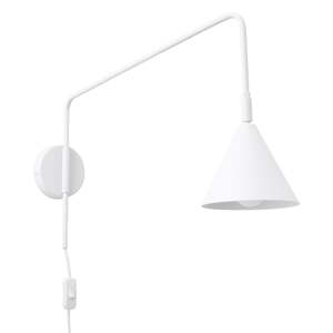 Biele nástenné svietidlo do zásuvky Zylo – Nice Lamps