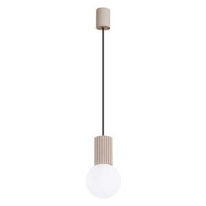 Taupe závesné svietidlo so skleneným tienidlom ø 12 cm Orbital – Nice Lamps