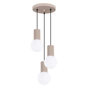 Taupe závesné svietidlo so skleneným tienidlom ø 25 cm Orbital – Nice Lamps