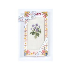 Bavlnená utierka na riad Darke pack, Violets, 50 x 70 cm