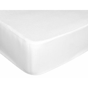 Prestieradlo froté s gumičkou, Matracový chránič nepriepustný, biely 160 x 200 cm