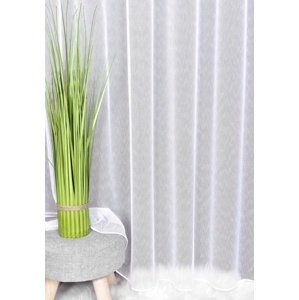 Markízový záves, Diana s oválom, biely 250 cm