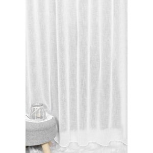 Záclona markizeta plain, Reindrop s olovkom metráž, biela 140 cm