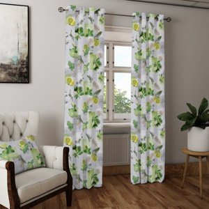 Záves dekoračný alebo látka, OXY Citróny 150 cm 150 cm