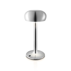 Lampa Emendo s LED žiarovkou na batérie, chróm - Eva Solo