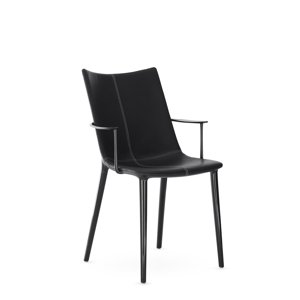 Stolička H.H.H. koža, viac variantov - Kartell Farba: Černá / černá