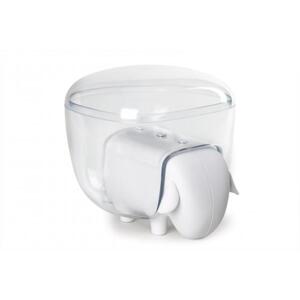 Ovečka so zásuvkou a dózou Qualy Sheepshape Container, biela ovečka / priehľadná dóza