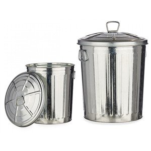 Kovový kôš na špinavú bielizeň 6525, 25 l