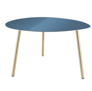 Odkladací stôl Leitmotiv Ovoid Large LM1814, modrý