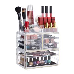 Organizér na make-up RD23135, transparentná zlatá