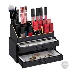 Organizér na make-up so šperkovnicou RD2213, čierna