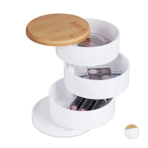 Organizér na make-up s 3 priehradkami RD2079, biela