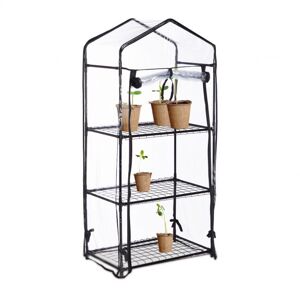 Balkónový skleník s 3 policami, transparentný RD35682