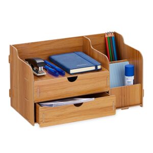 Organizér na stôl s úložnými priehradkami RD42745, hnedá