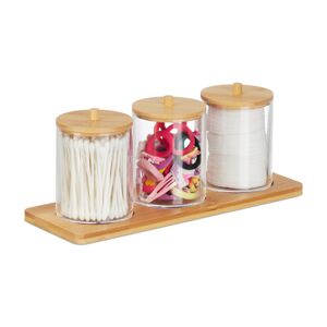 Organizér na vatové tampóny RD47911, bambus
