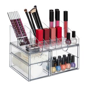 Organizér na make-up so zásuvkami RD47940, transparentný