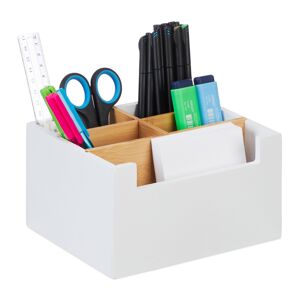 Organizér na stôl s 5 priehradkami RD47983, biely