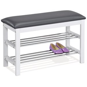 Botník dvojúrovňový Autronic 83168-06 WT, 80cm