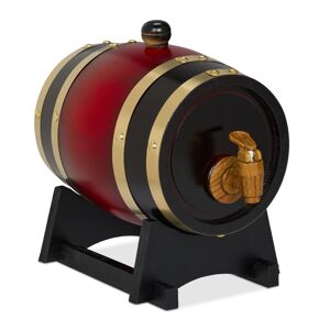 Drevený sud na uskladnenie alkoholu, RD49122 červená