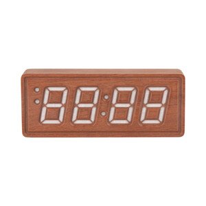 Digitálne hodiny Karlsson Solid Wood Engraved KA6024DW, 8cm