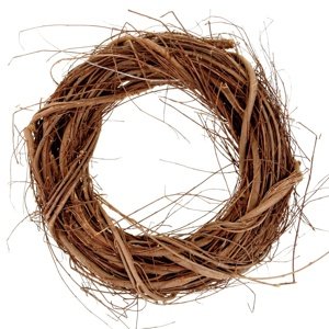 Veniec z prútia, farba hnedá, pr. 24 cm