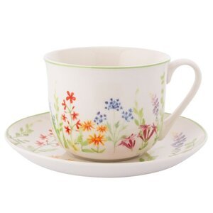 Altom Porcelánová šálka a podšálka NatureAwakening 450 ml