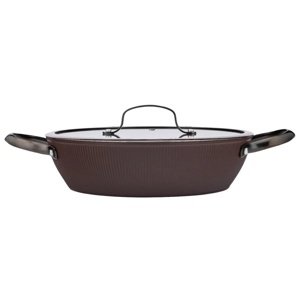 Valdinox Plytký kastról s pokrievkou Stripes 28 cm, 3,2 l