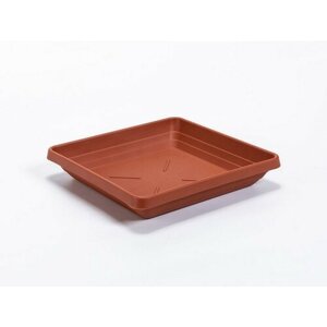 Kvetináč Plastia Lotus 60 x 60, hnedý