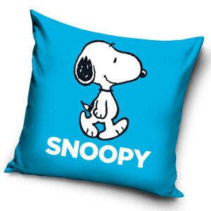 Carbotex Obliečka na vankúšik Snoopy Blue, 40 x 40 cm