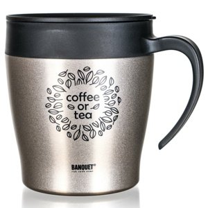 Banquet Cestovný termohrnček TAZZA 330 ml, béžový