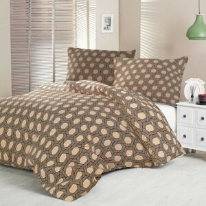 Kvalitex Saténová posteľná bielizeň LuxuryCollection Carero béžová, 140 x 220 cm, 70 x 90 cm