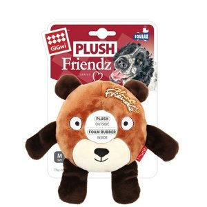 GiGwi Pískacia hračka pre psov Plush Friendz medveď, 17 x 16 x 2,5 cm