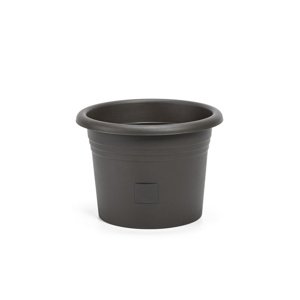 Plastia Samozavlažovací kvetináč Narza pr. 35 cm, antracit, pr. 35 cm