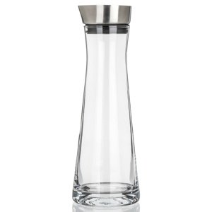 Banquet Sklenená karafa s lievikom znehrdzavejúcej ocele DALEN 1000 ml
