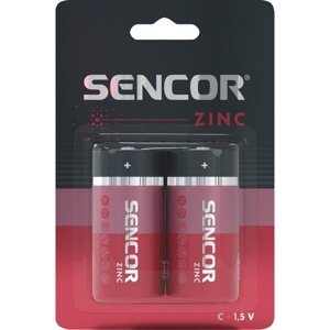 Sencor SBA R14 zinkovo-uhlíkové batérie C, 2 ks