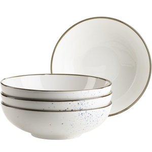 Mäser 4-dielna súprava misiek Pintar White modré bodky 22 cm