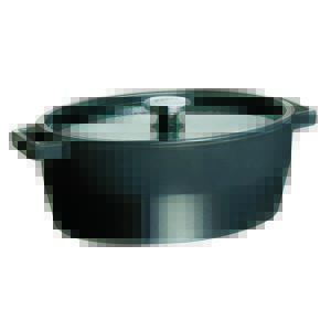 Pyrex Liatinový kastról s pokrievkou 6 l, 33 x 25 cm, sivá, 6 l