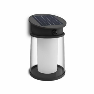 Philips Juda UltraEfficient solárne LED svietidloso senzorom čierne, 3,2 W, 500 lm, 4000 K