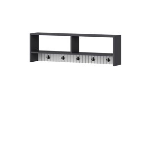 Nástenný vešiak Sarandon Anthracite White