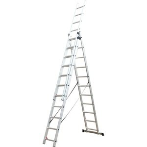 Fieldmann FZZ 4311 trojdielny rebrík, 3 x 11 priečok