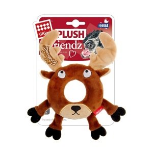 GiGwi Pískacia hračka pre psov Plush Friendz sob,20 x 19 x 2,5 cm