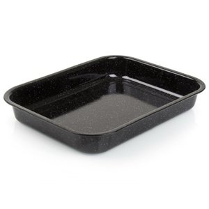 Banquet Smaltovaný pekáč CULINARIA Black 34 x 26 x5 cm, S