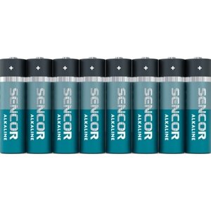 Alkalické batérie Sencor SBA LR6, 8 ks