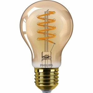 Philips LED filament žiarovka E27 A60 5,5W (40W) 2200K stmievateľná, jantárová