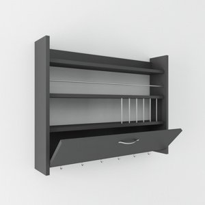 Kuchynská polica Knott Anthracite