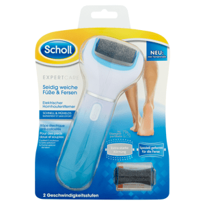 Scholl Elektrický pilník na chodidlá + 2 rotačné hlavice Velvet Smooth